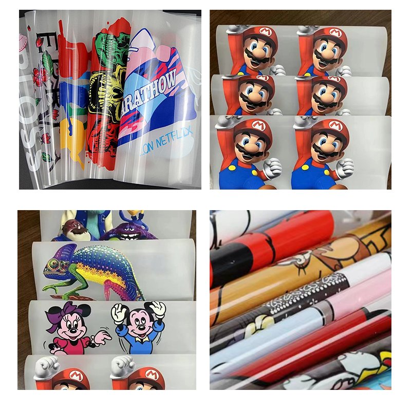 most selling product heat transfers paper for t-shirts logo puff clothing vinyl stickers press heat dtf transfer printing
