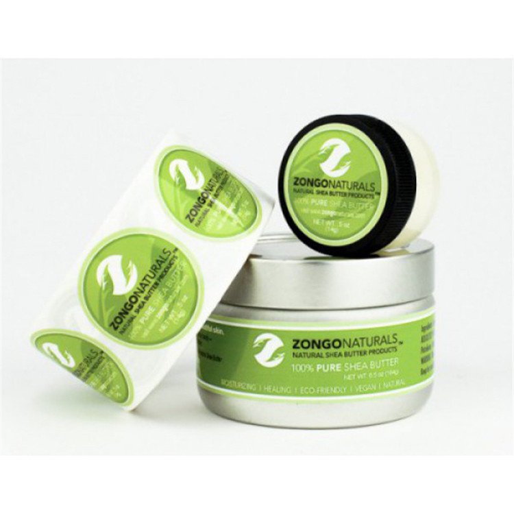 Custom Printing Brand Logo Die Cut Round Shape Waterproof Adhesive Paper Stickers for Packages