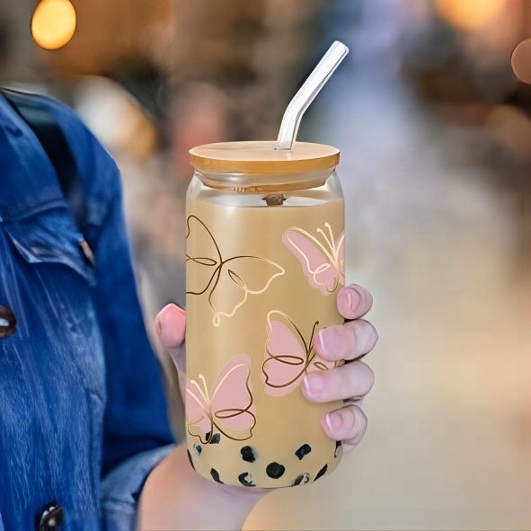 16-24oz Libbey Cup Tumblers Custom Wholesale 3D UV Dtf Printer waterproof uvdtf cup wraps sticker uv dtf transfers for cup wraps
