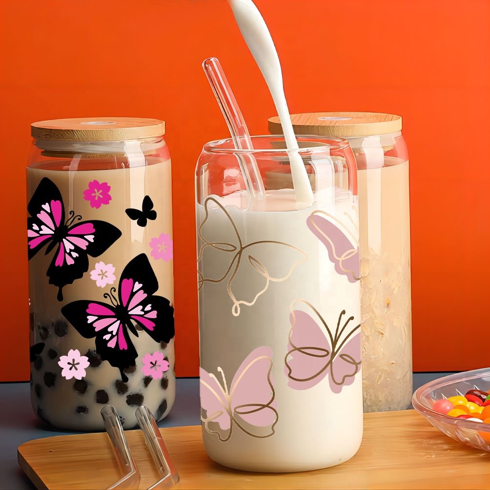 16-24oz Libbey Cup Tumblers Custom Wholesale 3D UV Dtf Printer waterproof uvdtf cup wraps sticker uv dtf transfers for cup wraps