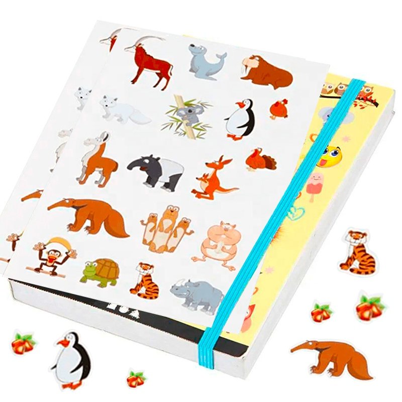 Custom Printing Reusable Peelable Self Adhesive Paper Children Sticker Book