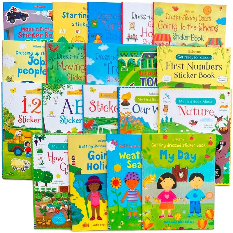 Custom Printing Reusable Peelable Self Adhesive Paper Children Sticker Book