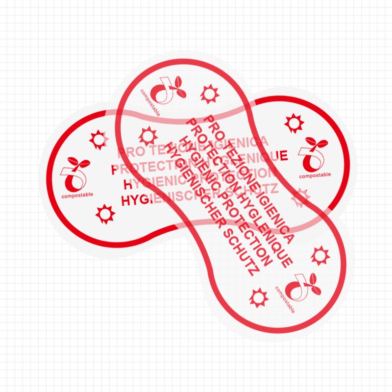 ECO Friendly Biodegradable Non Woven Swimsuit G string Hygiene Sticker For Underwear