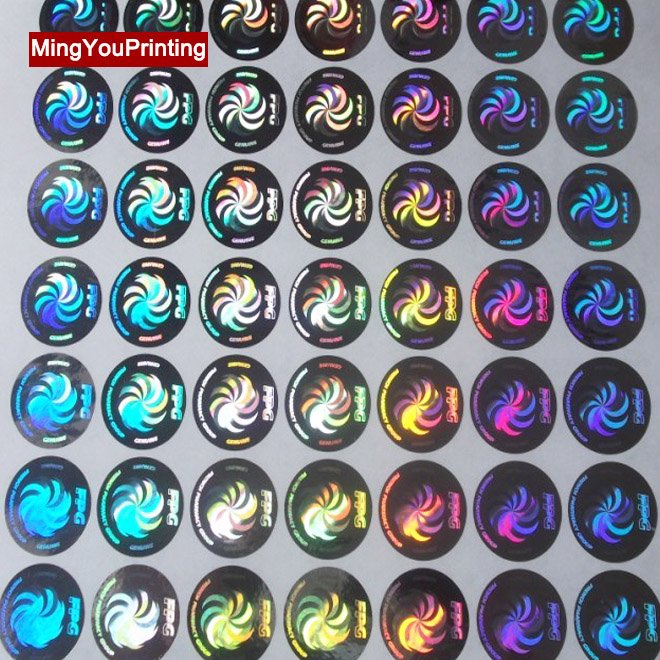 new design security seal 2D/3D rainbow hologram, Anti -counterfeit Evident Warranty adhesive label sticker