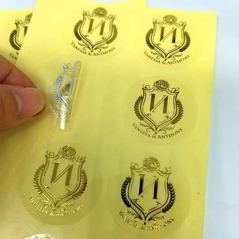Custom wholesale thank you waterproof product packaging label transparent clear label stickers decals for car custom printing
