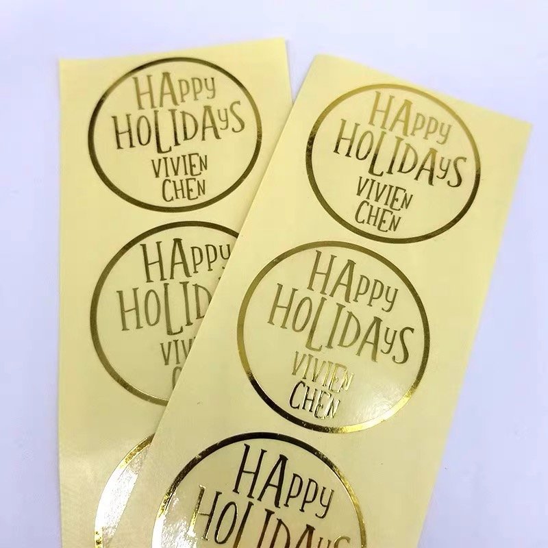 Custom wholesale thank you waterproof product packaging label transparent clear label stickers decals for car custom printing