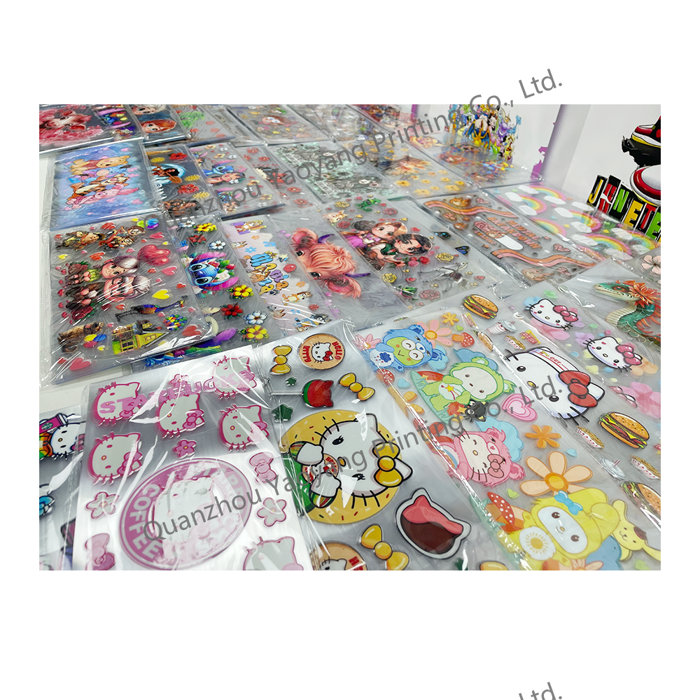 Wholesale Custom logo silicone Full Color anime water bottle print Transfers Decals Stickers UV DTF Cup Wraps