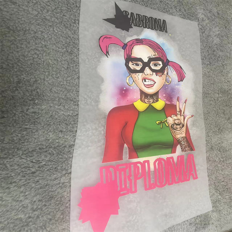 wholesale Heat Transfer Label For Clothing plastisol stretchable dtf heat transfer designs for t shirt vinyl sticker