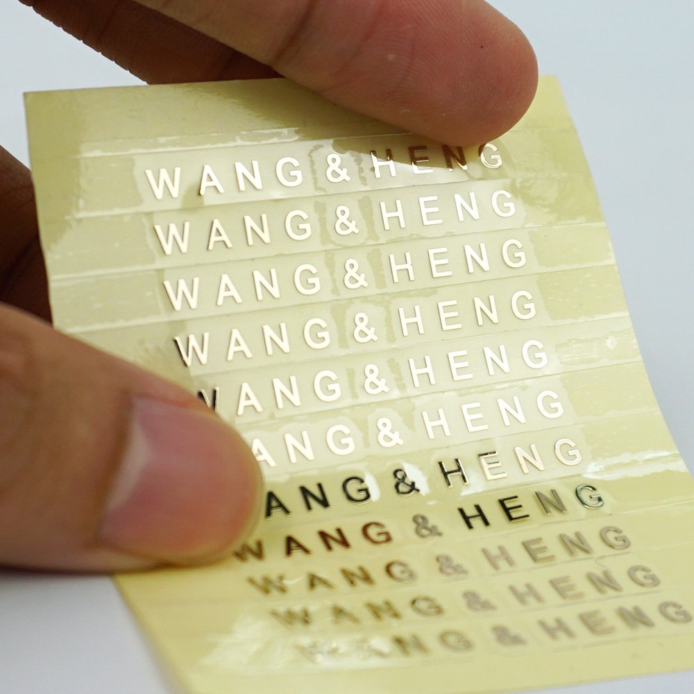 New Design Uv Vinyl Sticker High Quality Clear Logo Sticker Metal Transfer Printing Label For Sunglasses