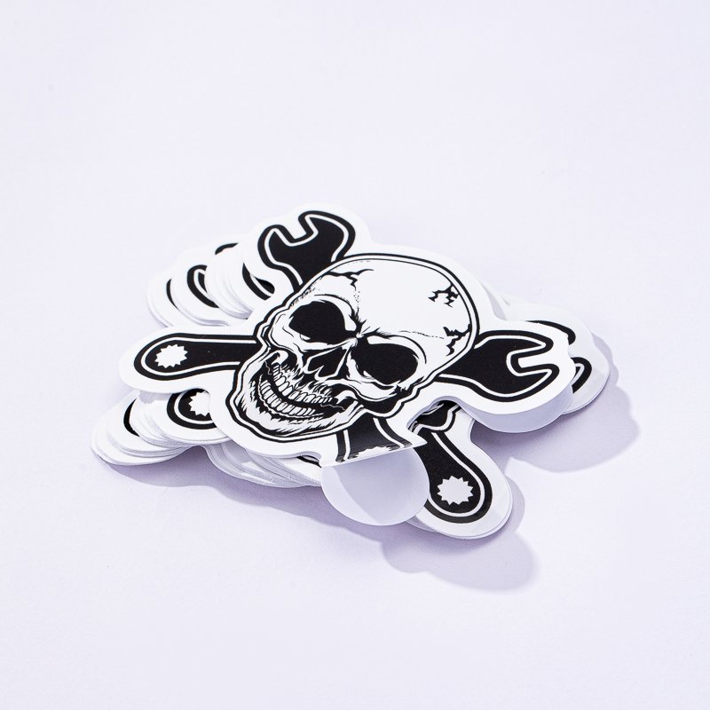 Customised Outdoor Stickers Waterproof Reusable Permanent Logo Label Sticker Car Decorative Laser Die Cut Sticker