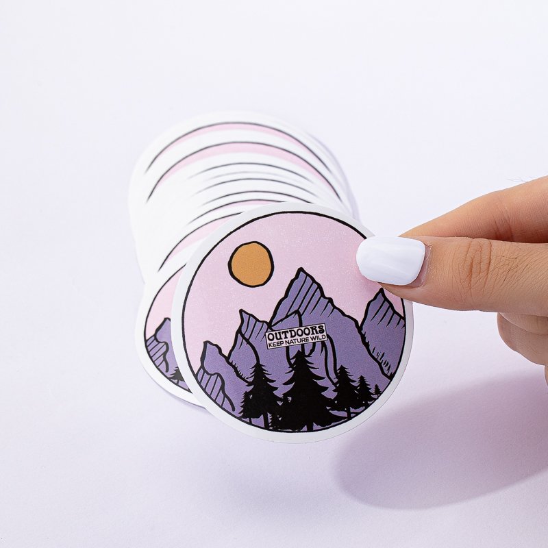 Custom Adhesive Resistant PVC Label Sticker Sheet Waterproof Clear Cartoon Stickers for Cup with Transparent Logo