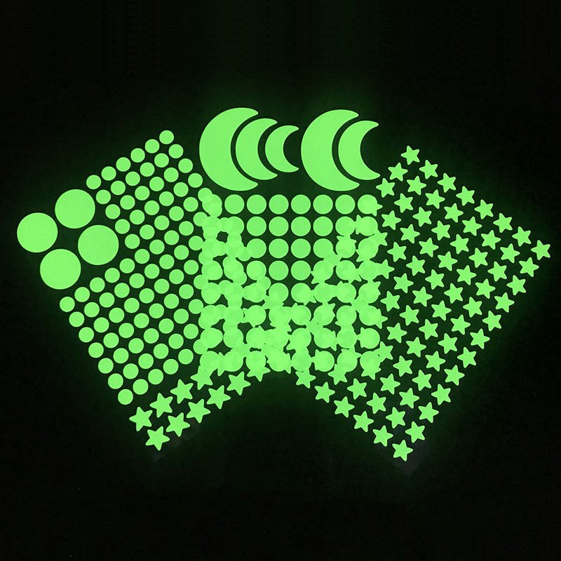 Plastic In The Dark Luminous Fluorescent Stickers Cheapest Price Glow 3D Wall Star Luminous Sticker