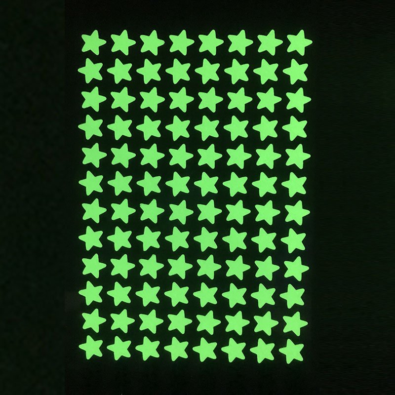 Plastic In The Dark Luminous Fluorescent Stickers Cheapest Price Glow 3D Wall Star Luminous Sticker