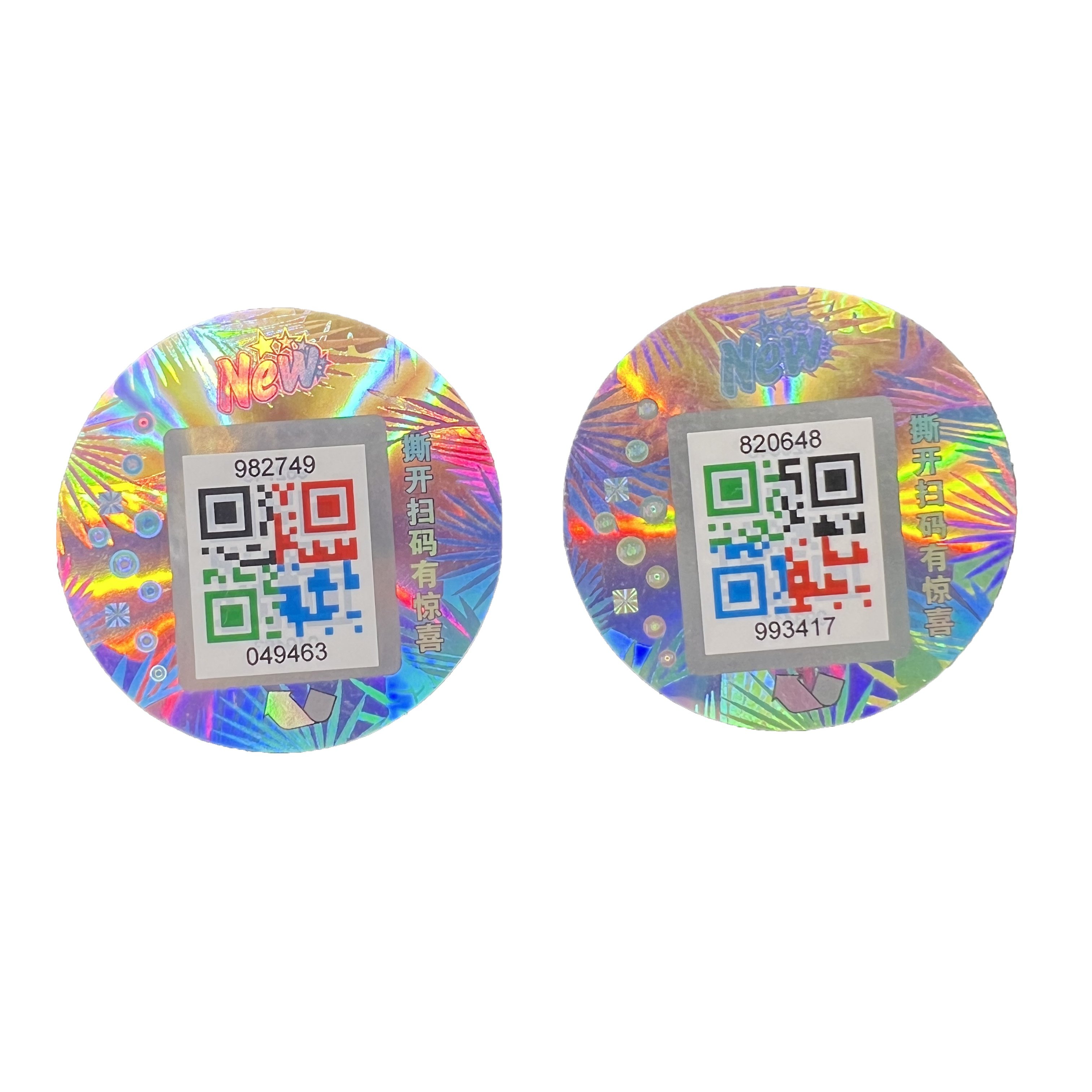 High Quality Secure 3d Label Rolls Transparent Hot Stamping Hologram Sticker