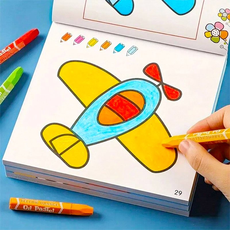 custom cartoon a4 large printing princess coloring book for children with cartoon stickers