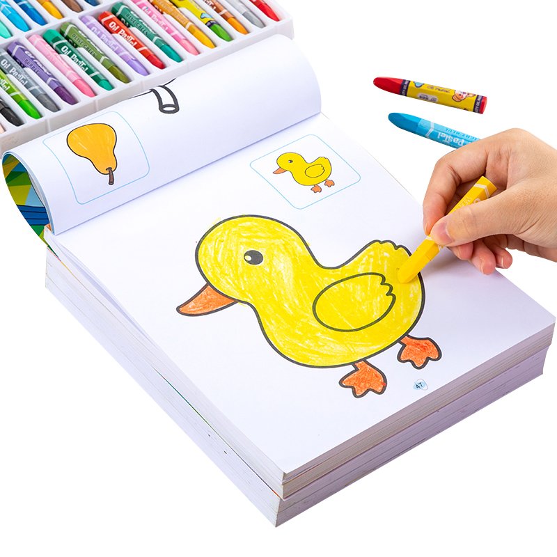 custom cartoon a4 large printing princess coloring book for children with cartoon stickers