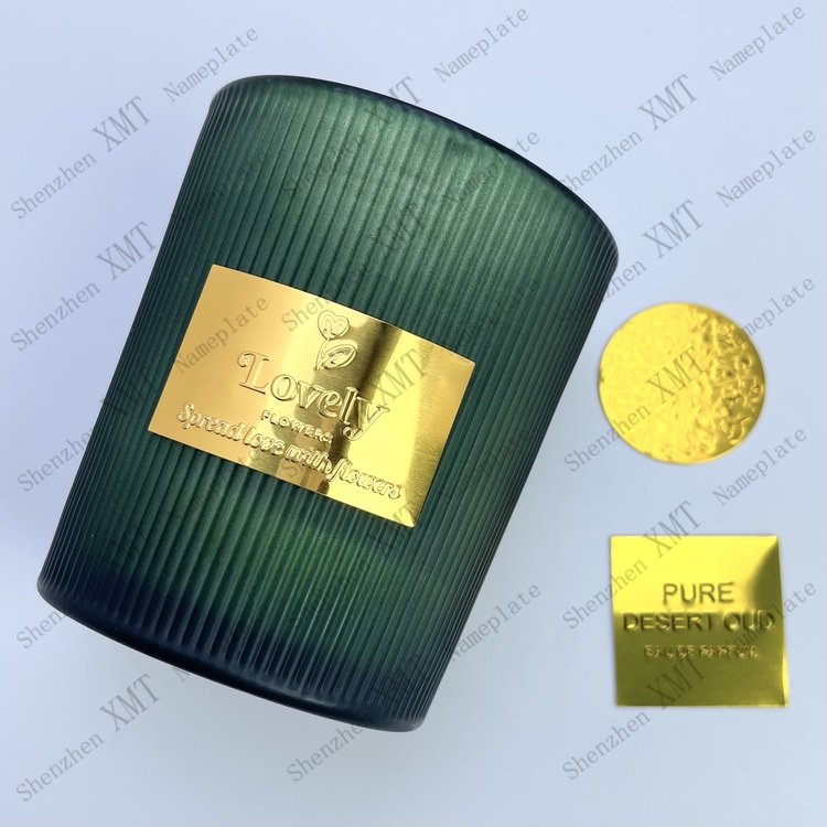 Custom logo sticker Waterproof Private luxury perfume glass bottle packaging labels for spray bottles