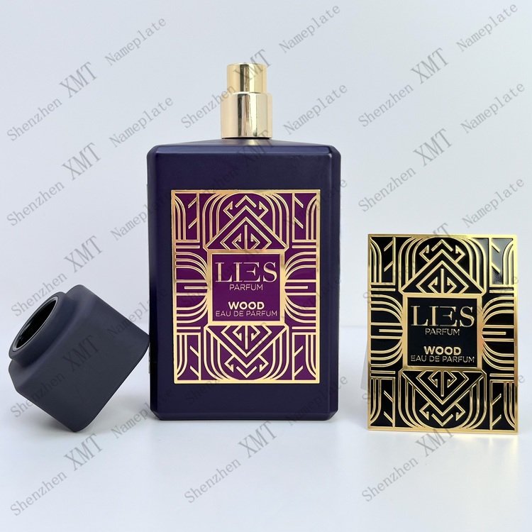 Custom logo sticker Waterproof Private luxury perfume glass bottle packaging labels for spray bottles