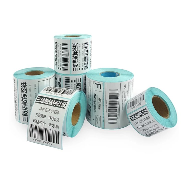 Thermal Paper Manufacturer Hot Sale 2.25" X 1.25'' Thermal Labels, Perforated Barcode Address Labels, Blank Label Paper