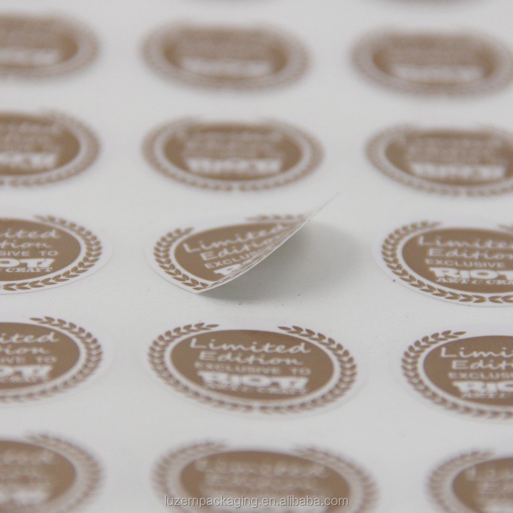 Accept Custom Cosmetic Waterproof Vinyl Adhesive Sticker