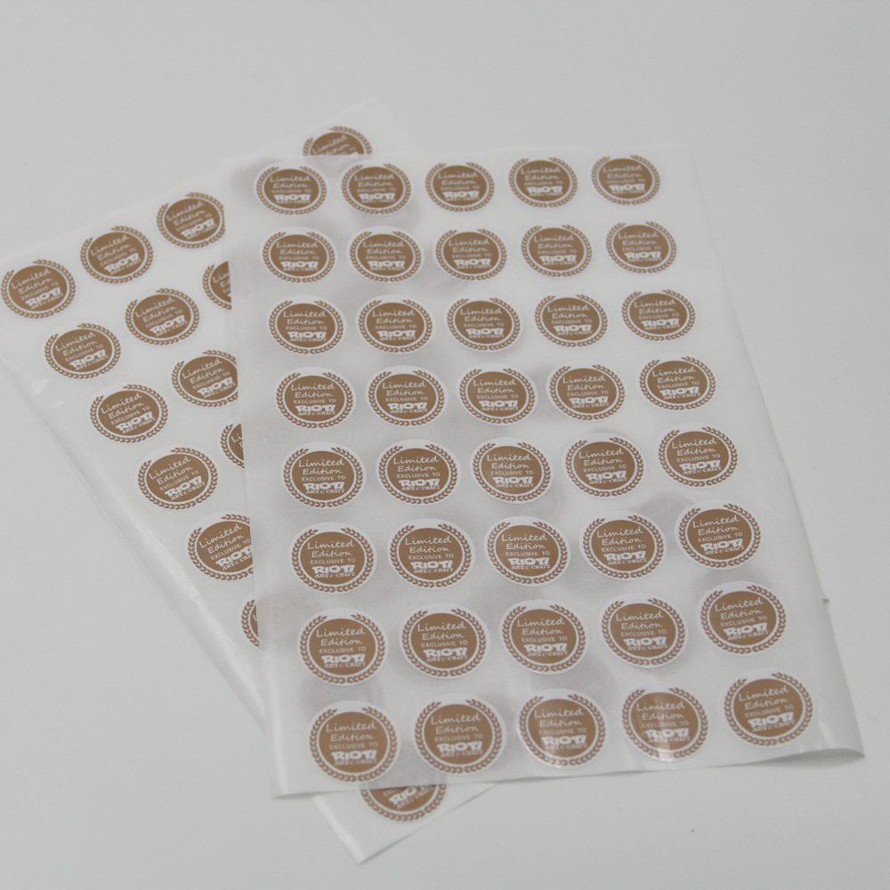 Accept Custom Cosmetic Waterproof Vinyl Adhesive Sticker