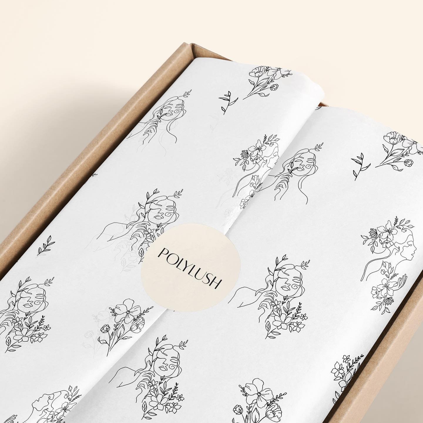 Custom Printed Logo Gift Wrapping Paper Clothing Tissue Paper with sticker