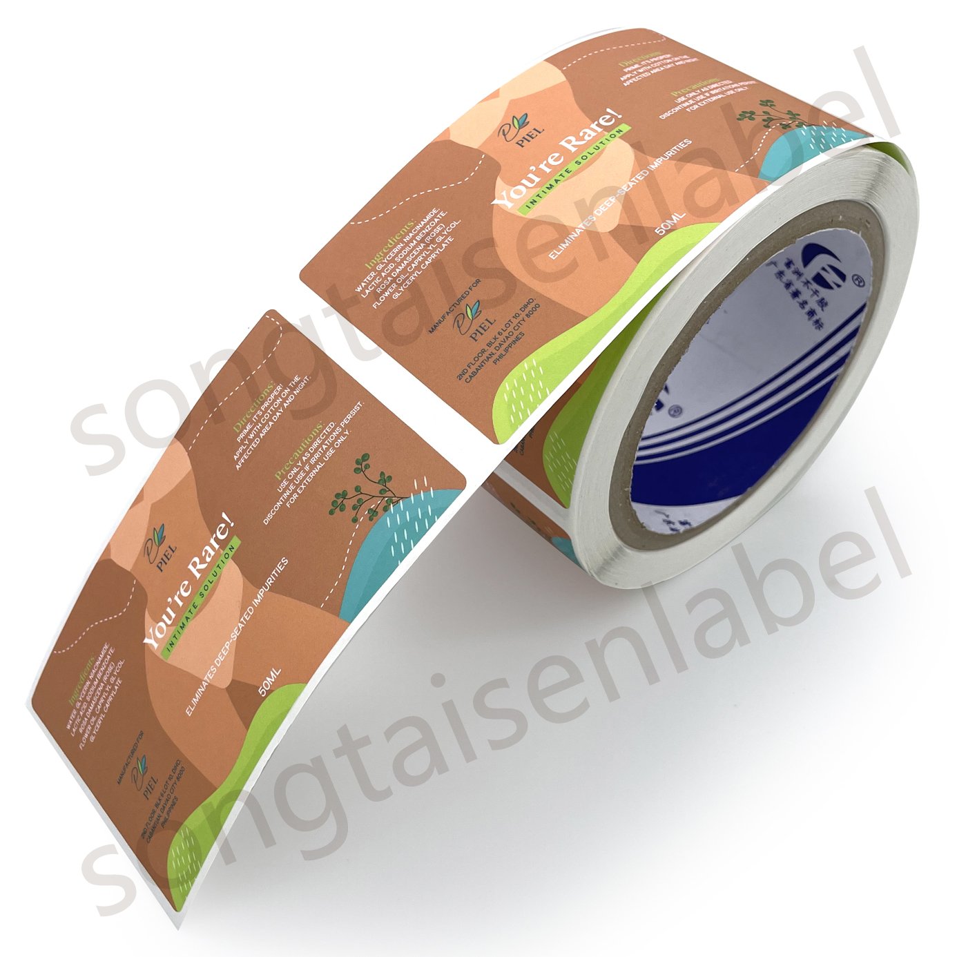 Customized Waterproof Body Wash Sticker Label Printing Skin Care Perfume Bottle Cosmetic Label