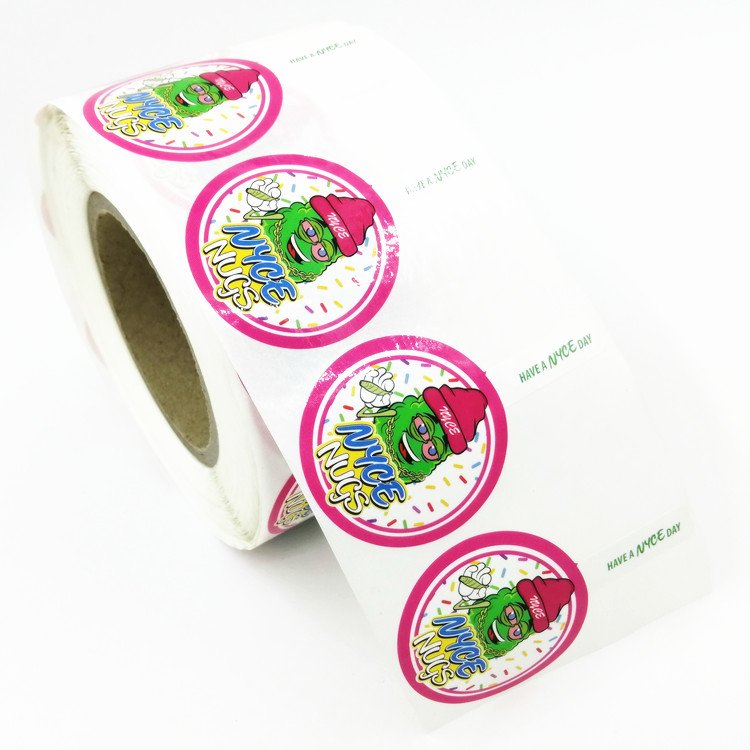 Custom Printing Waterproof Candle Food Beverage Bottle Cap Seal Sticker Juice Glass Jar Label with Perforation