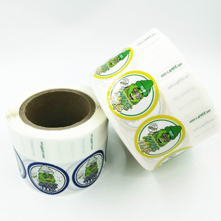 Custom Printing Waterproof Candle Food Beverage Bottle Cap Seal Sticker Juice Glass Jar Label with Perforation