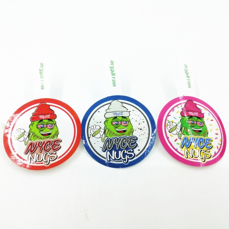 Custom Printing Waterproof Candle Food Beverage Bottle Cap Seal Sticker Juice Glass Jar Label with Perforation