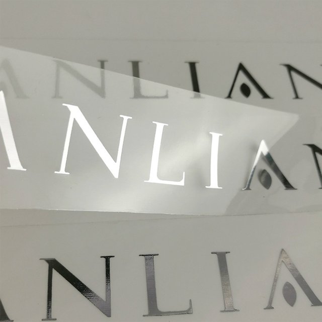 M6 Customized Chrome Metal Sticker Nickel Metal UV Transfer Stickers Metallic Nickel 3D Transfer Bottle Sticker