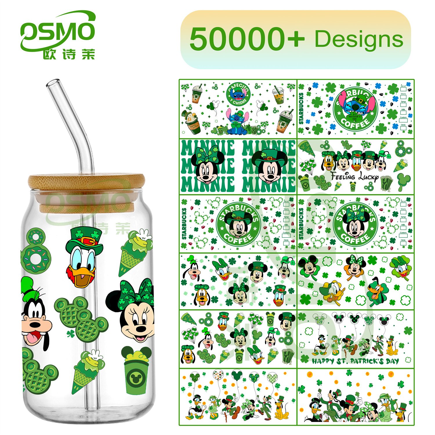 Osmo Kitty NFL Sport Team Series Double sided 16oz UV DTF Cup Wrap Transfer Stickers cat for Libbey Glass Can Tumbler