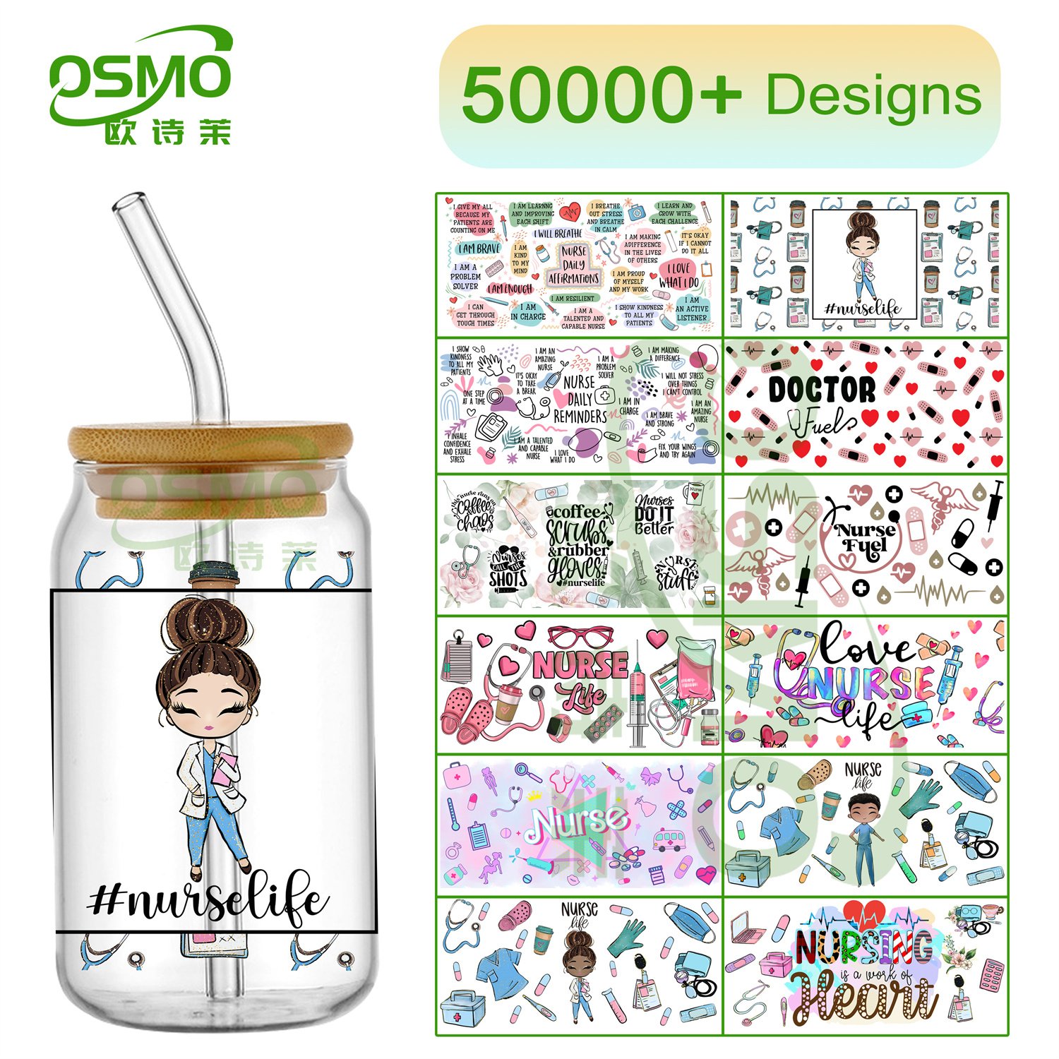 Osmo Kitty NFL Sport Team Series Double sided 16oz UV DTF Cup Wrap Transfer Stickers cat for Libbey Glass Can Tumbler