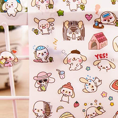 Custom Design Creative PET Transparent Cartoon Vinyl Decal stickers Adhesive Cute Waterproof Die Cut Custom stickers