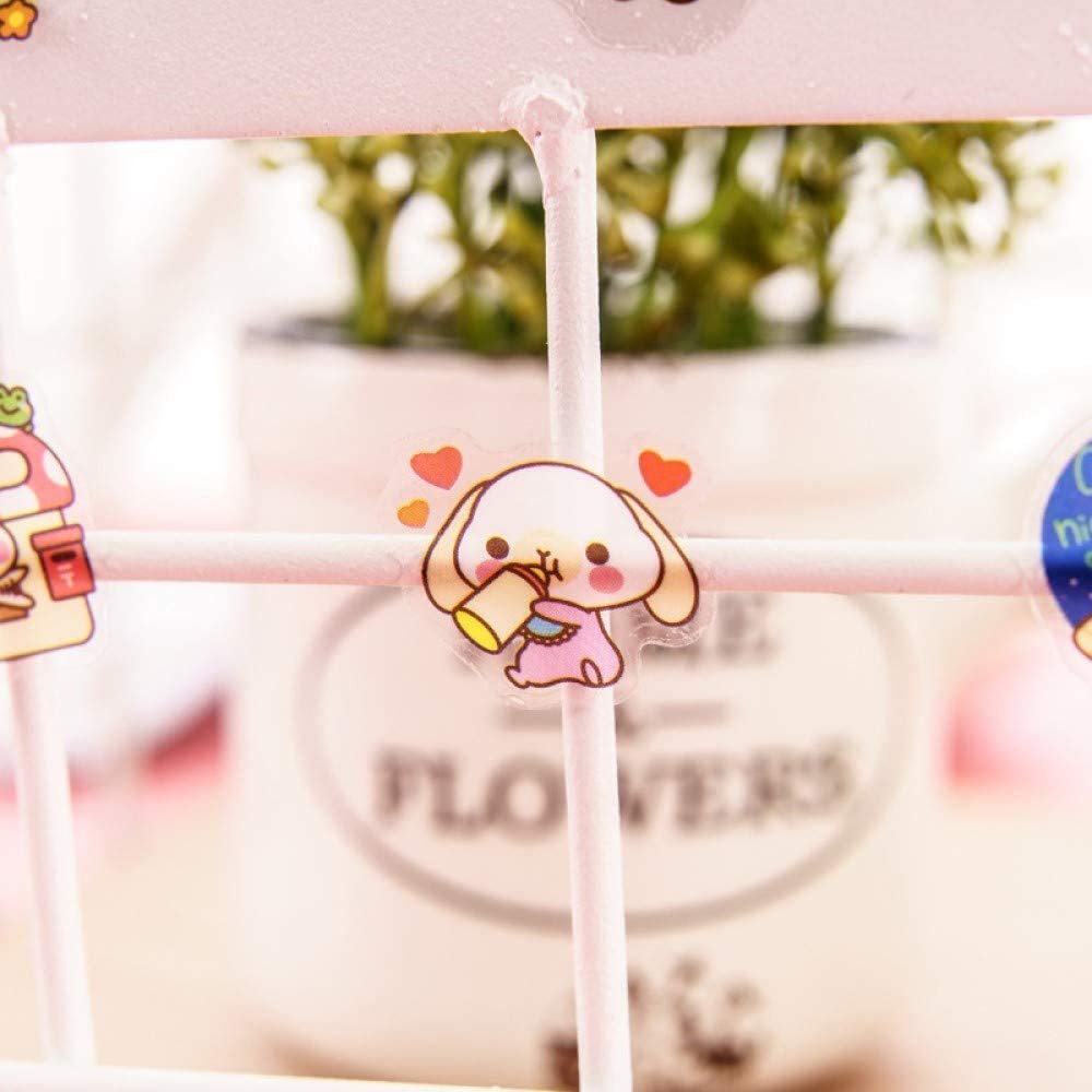 Custom Design Creative PET Transparent Cartoon Vinyl Decal stickers Adhesive Cute Waterproof Die Cut Custom stickers