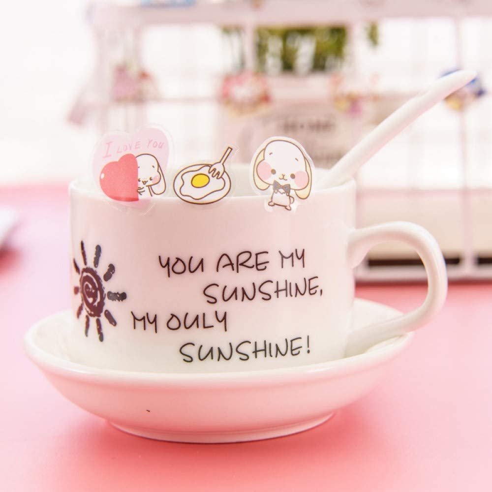 Custom Design Creative PET Transparent Cartoon Vinyl Decal stickers Adhesive Cute Waterproof Die Cut Custom stickers