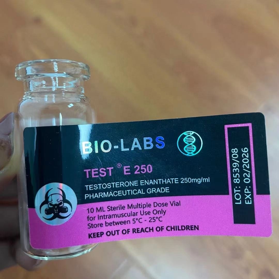 Customized BIO-LABS Printing Waterproof Hologram Stickers 10ml Vial Labels for Pharmaceutical Packaging