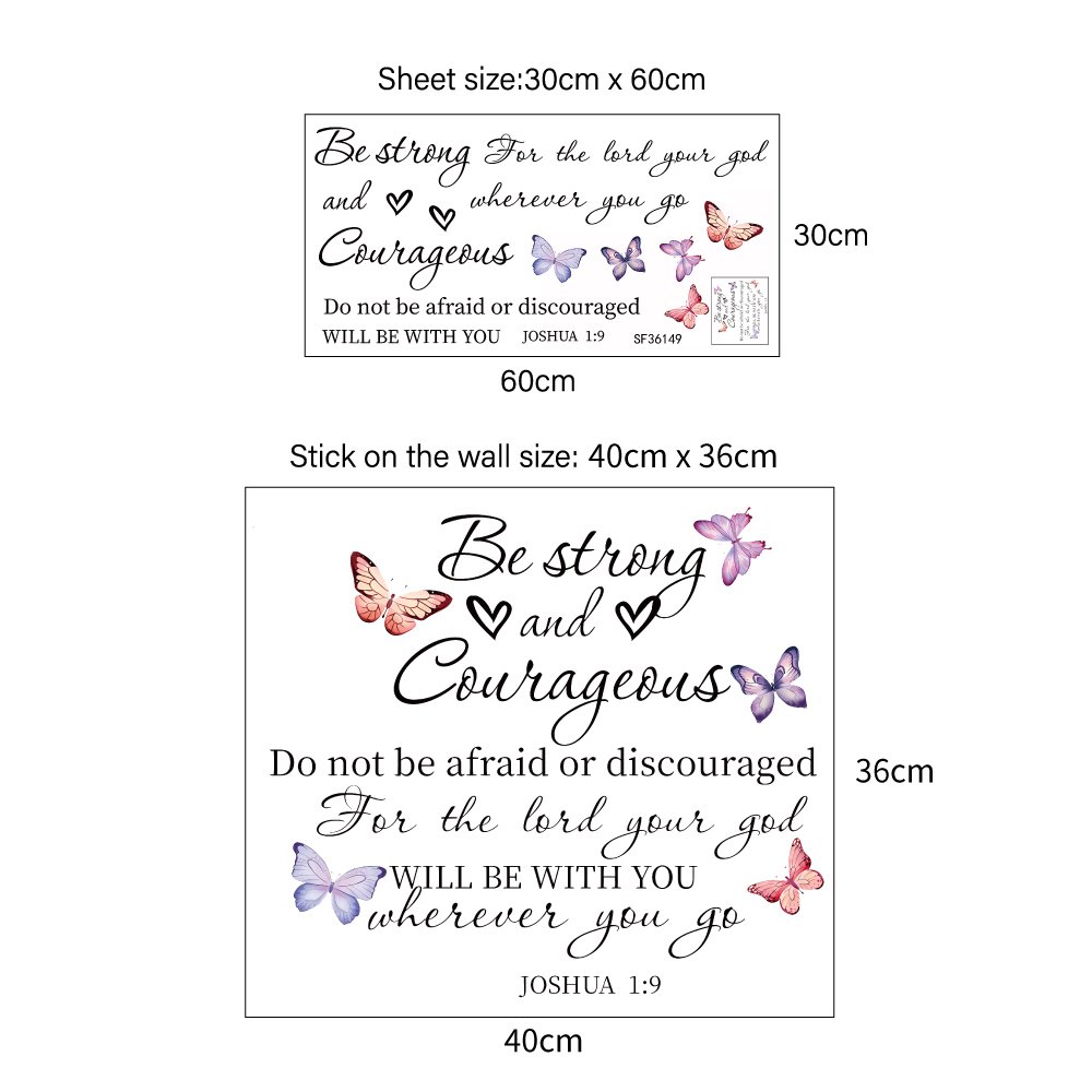 High quality 3d butterfly decoration family motto die cut stickers for home decor kids room living room