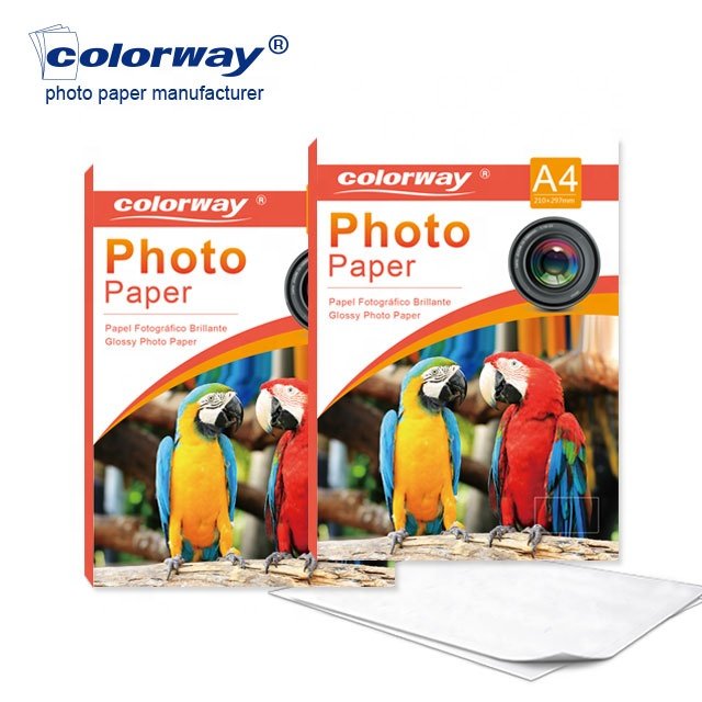 Printable Vinyl photo Paper A4 Glossy Sticker for Inkjet Printer 100 Sheets White Waterproof Self-Adhesive Sheets 8.5x11 Inches