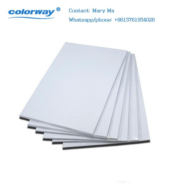 Printable Vinyl photo Paper A4 Glossy Sticker for Inkjet Printer 100 Sheets White Waterproof Self-Adhesive Sheets 8.5x11 Inches
