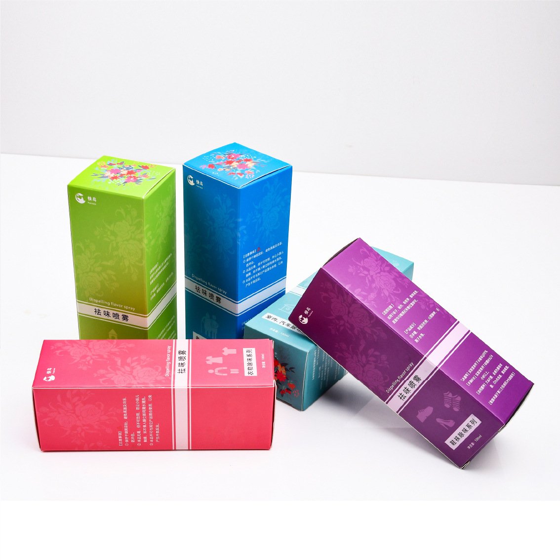 Beautiful Hologram Makeup Cosmetic Product Packaging Custom Design CMYK Printing OEM Kraft Paper Box