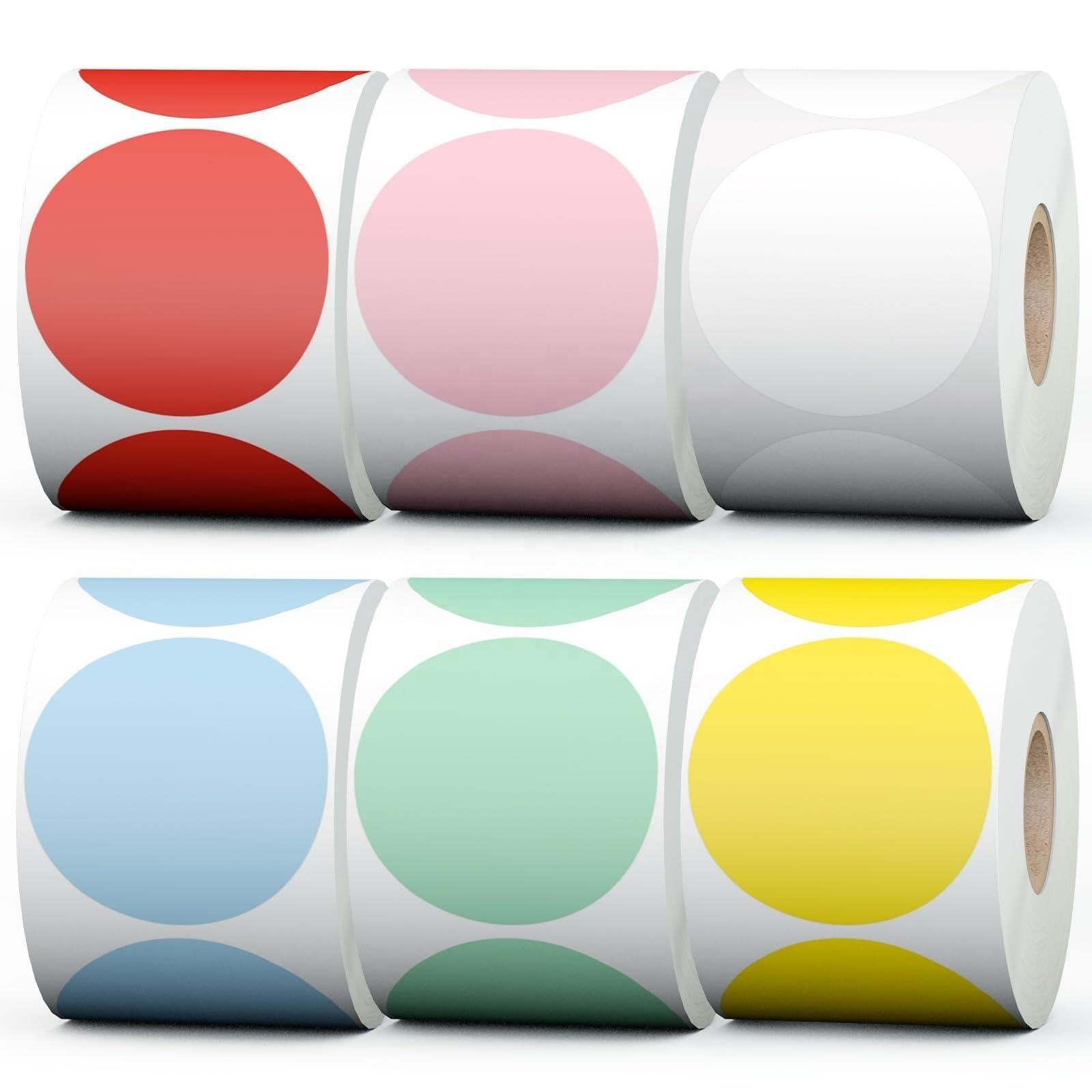 Private design product labels maker self adhesive vinyl round waterproof sticker roll paper custom printing logo label stickers