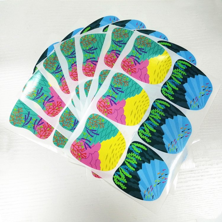 Bulk Custom Private Synthetic Paper Kiss Cut Sticker Self Adhesive A4 Label Sheet