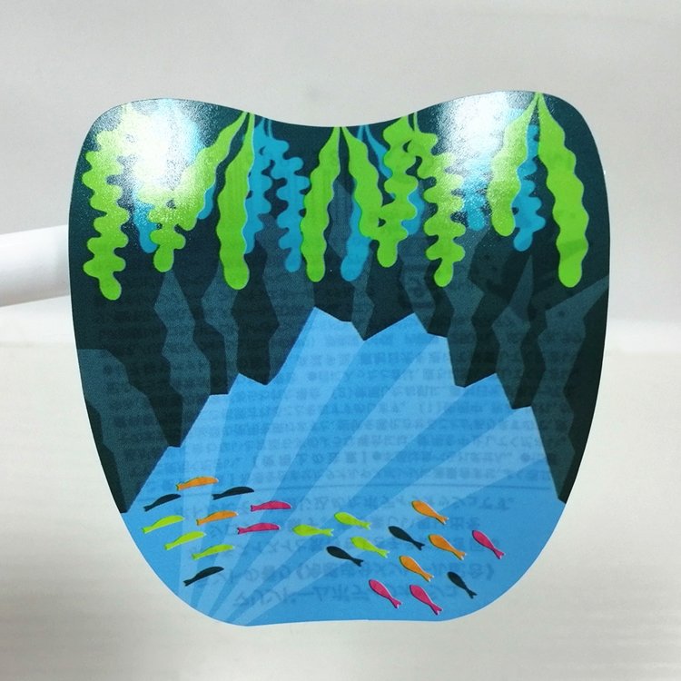 Bulk Custom Private Synthetic Paper Kiss Cut Sticker Self Adhesive A4 Label Sheet
