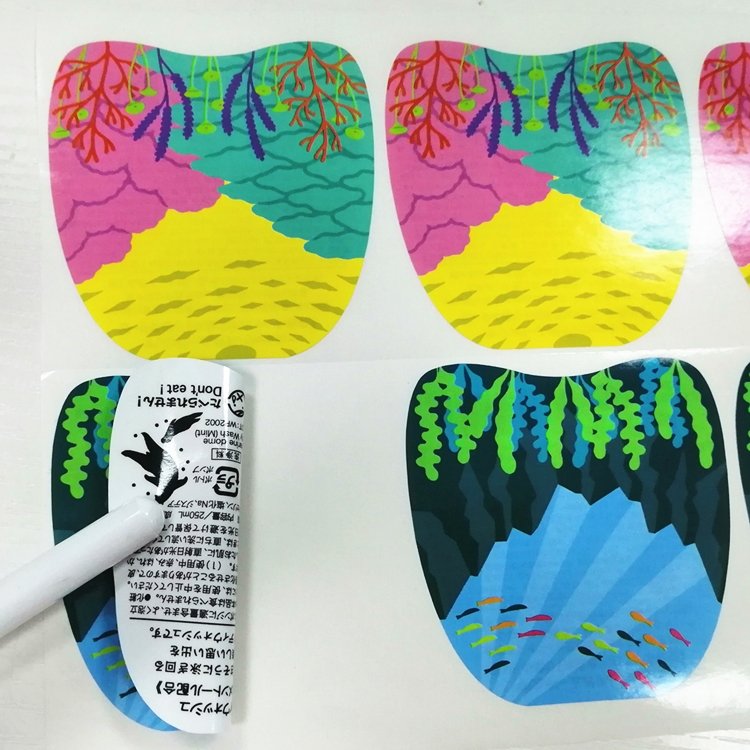 Bulk Custom Private Synthetic Paper Kiss Cut Sticker Self Adhesive A4 Label Sheet