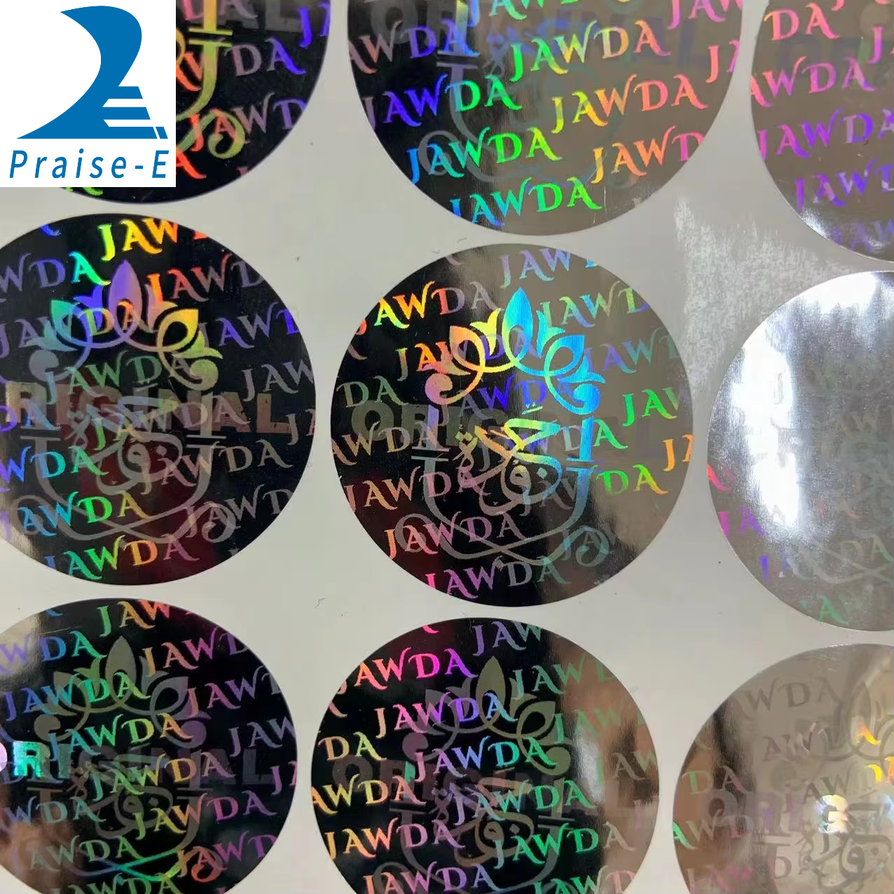 Custom Logo Hologram waterproofSticker Warranty Security dual channel sticker with VOID effect