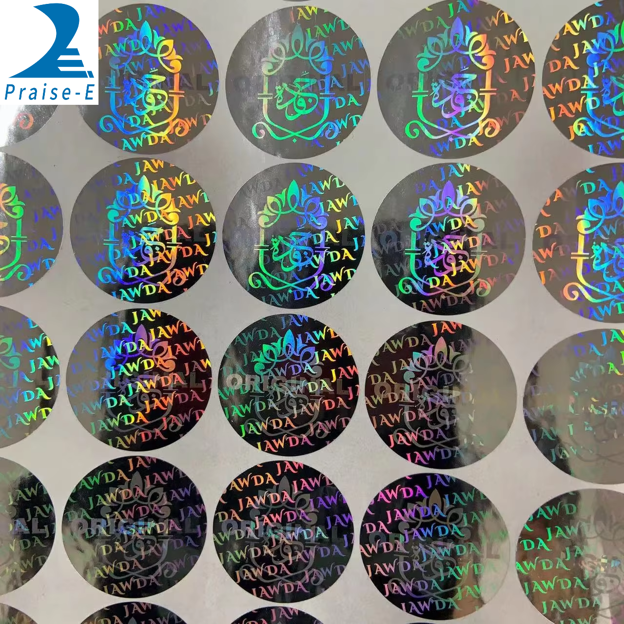 Custom Logo Hologram waterproofSticker Warranty Security dual channel sticker with VOID effect