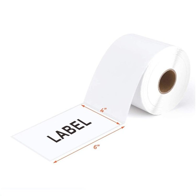 Packaging labels thermal ready to ship thermal blank stickers rolls half sheet shipping label