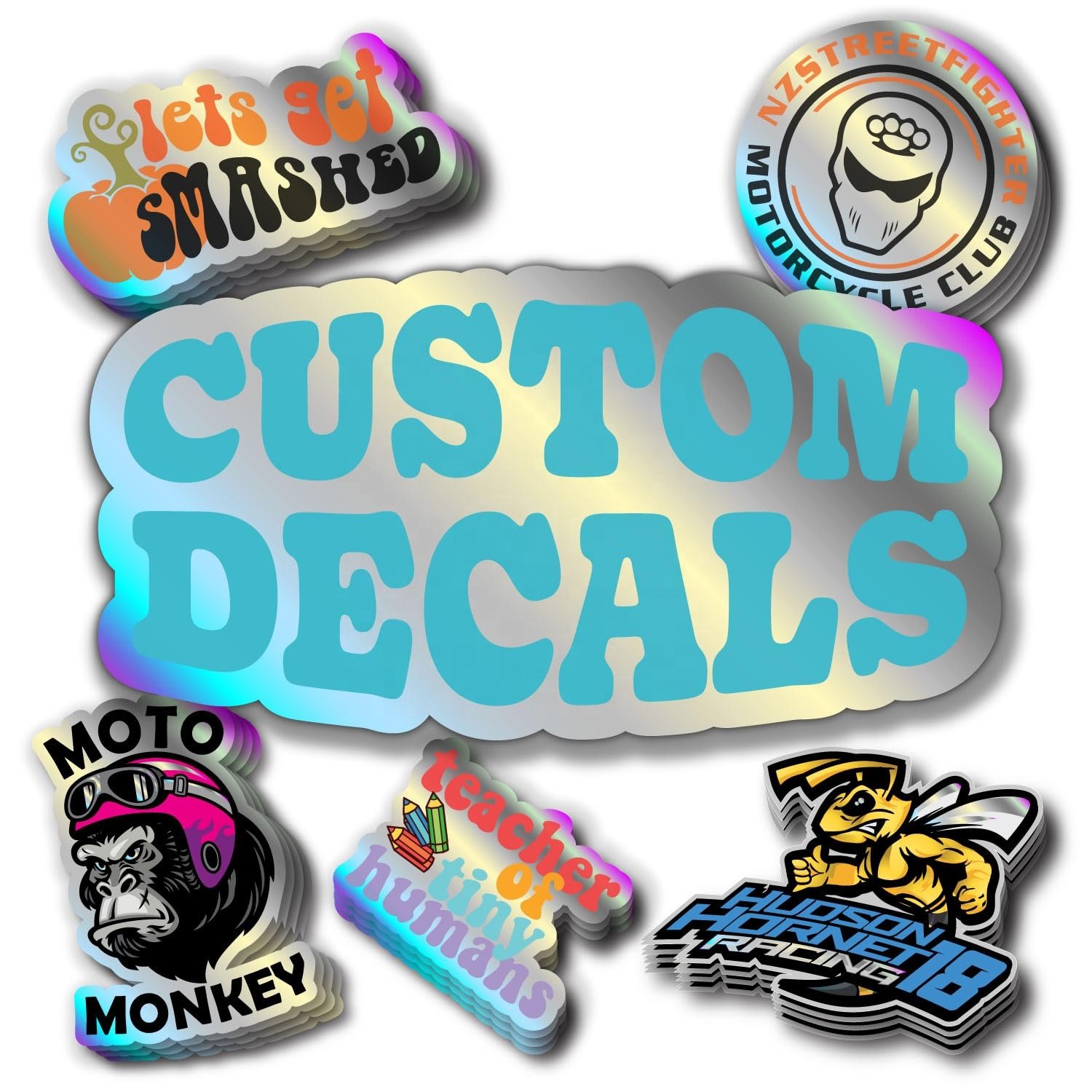 ZHK High Quality Custom Die Cut Waterproof cartoon sticker for laptop Vinyl die cut logo Stickers Custom Decal