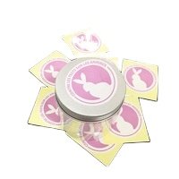 Customization Logo Round Jar Lid Art Paper Packaging Glue Sticker